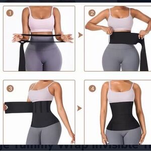 Snap Wrap - Black Waist Shaping Wrap for Women